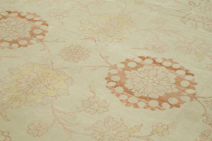 9x12 Beige Oushak Rug - 33297