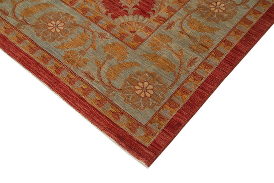 9x9 Hand-Knotted Wool Oushak Rug - 33303