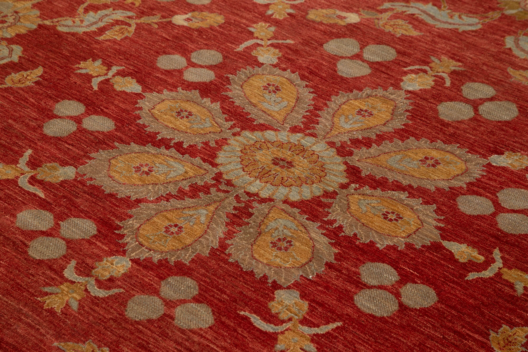 9x9 Hand-Knotted Wool Oushak Rug - 33303