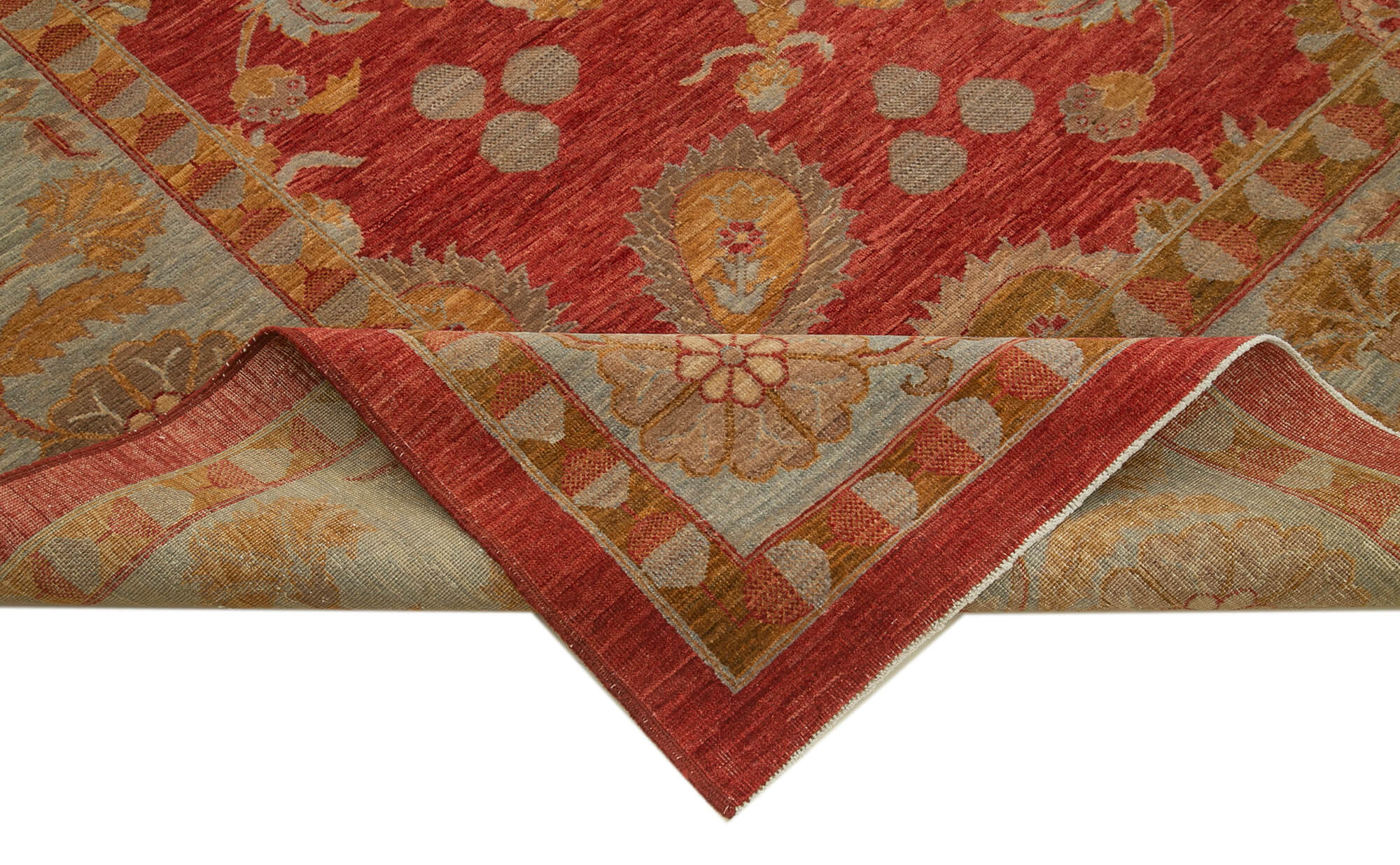 9x9 Hand-Knotted Wool Oushak Rug - 33303