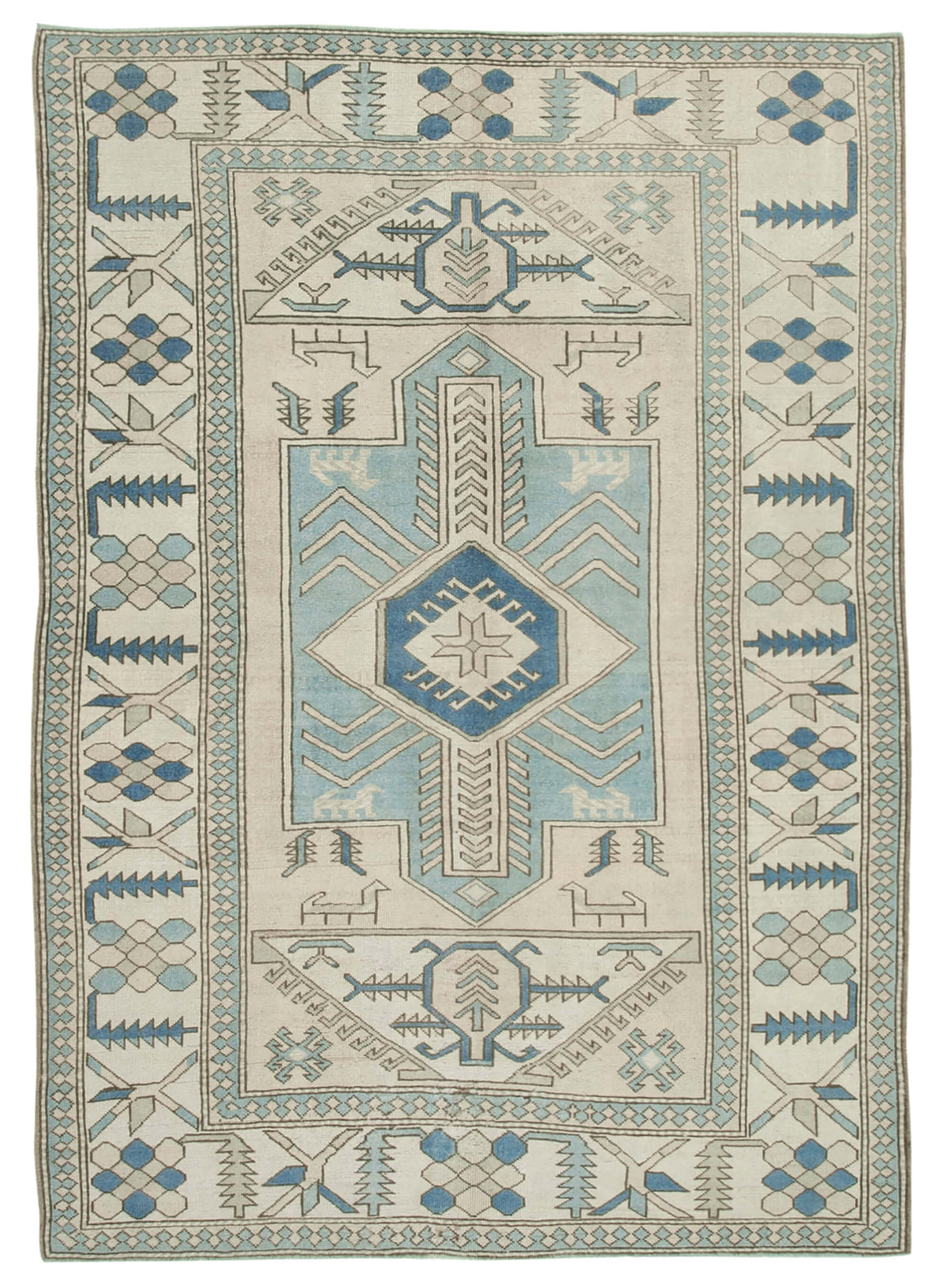 7x10 Hand-Knotted Anatolian Rug - 33341