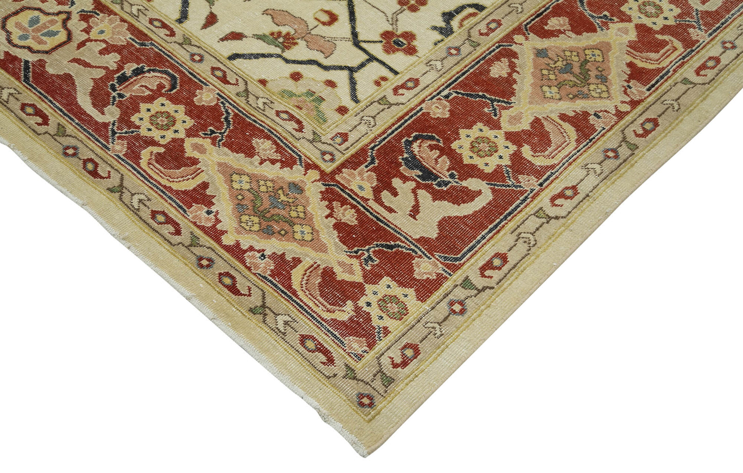 9x12 Hand-Knotted Wool Oushak Rug - 33354