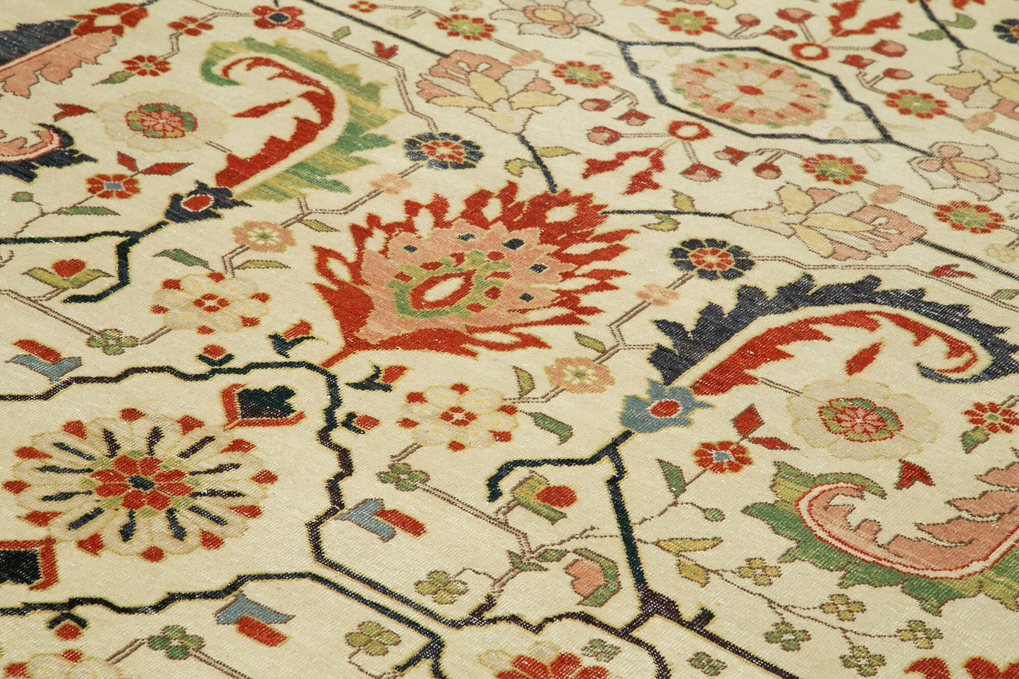 9x12 Hand-Knotted Wool Oushak Rug - 33354