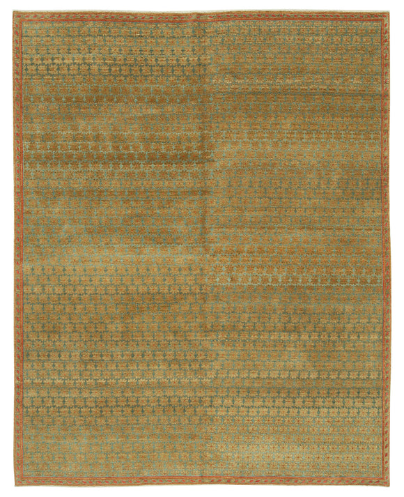 8x10 Hand-Knotted Wool Oushak Rug - 33377