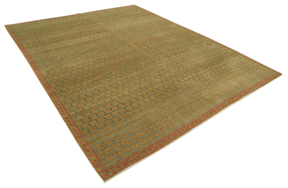 8x10 Hand-Knotted Wool Oushak Rug - 33377
