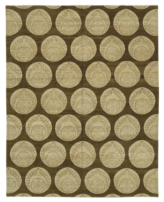8x10 Hand-Knotted Wool Oushak Rug - 33380