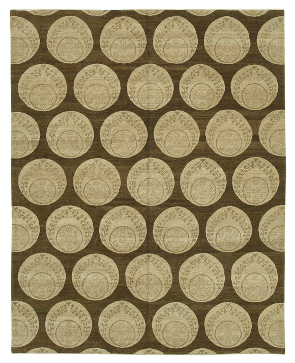 8x10 Hand-Knotted Wool Oushak Rug - 33380