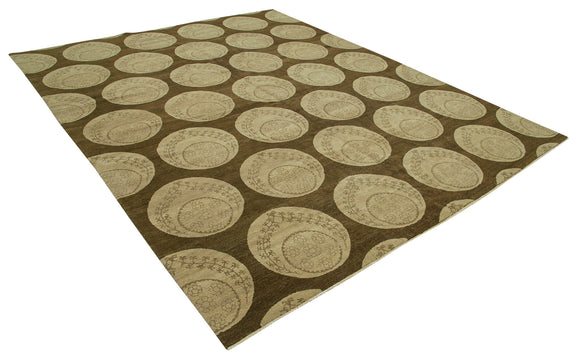 8x10 Hand-Knotted Wool Oushak Rug - 33380