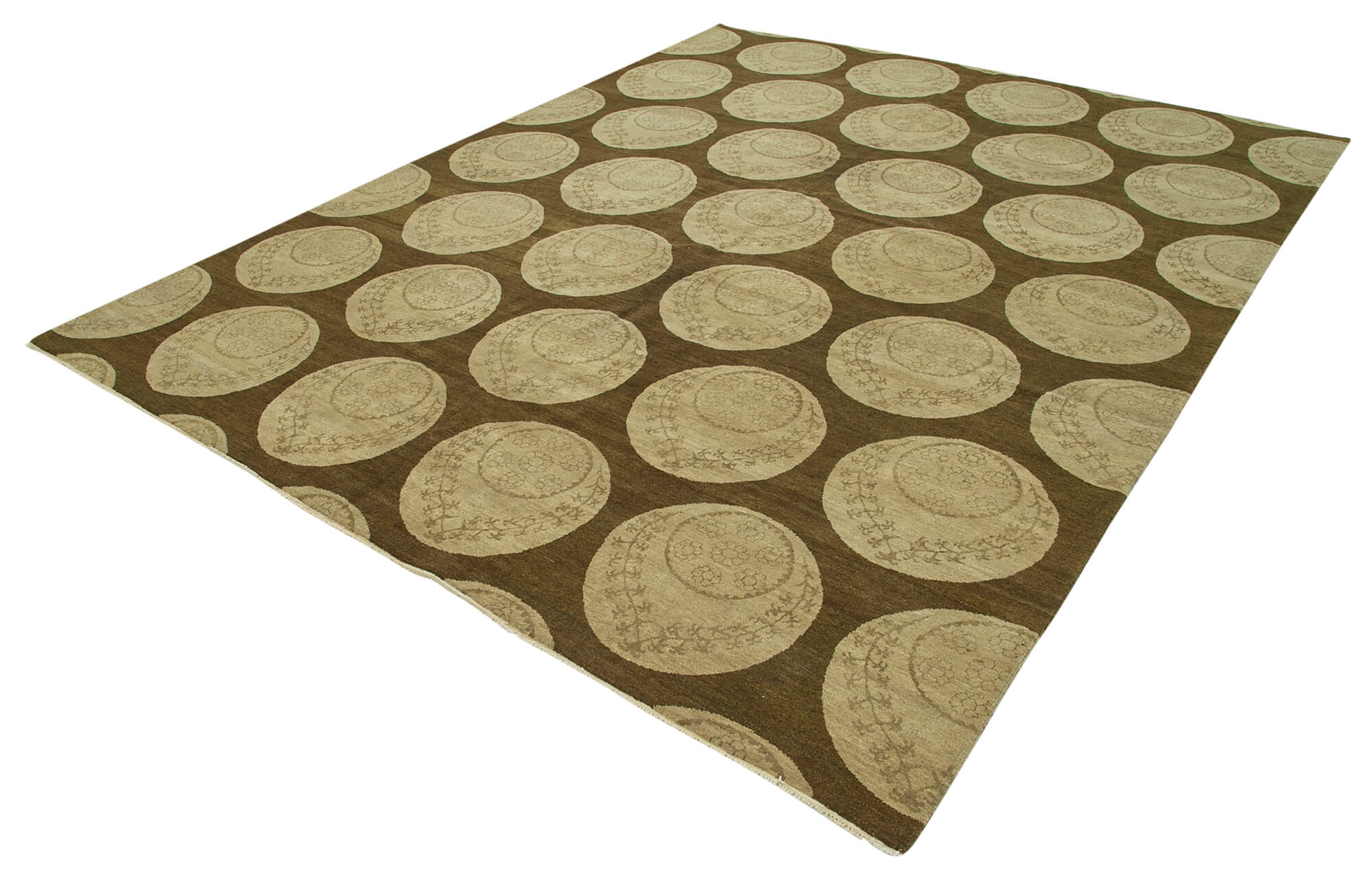 8x10 Hand-Knotted Wool Oushak Rug - 33380
