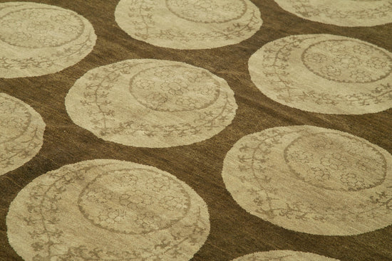 8x10 Hand-Knotted Wool Oushak Rug - 33380