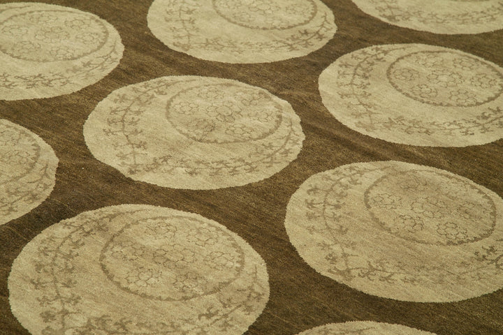 8x10 Hand-Knotted Wool Oushak Rug - 33380