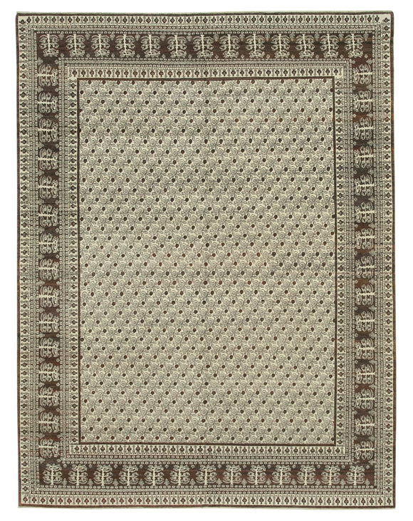 8x10 Hand-Knotted Wool Oushak Rug - 33381