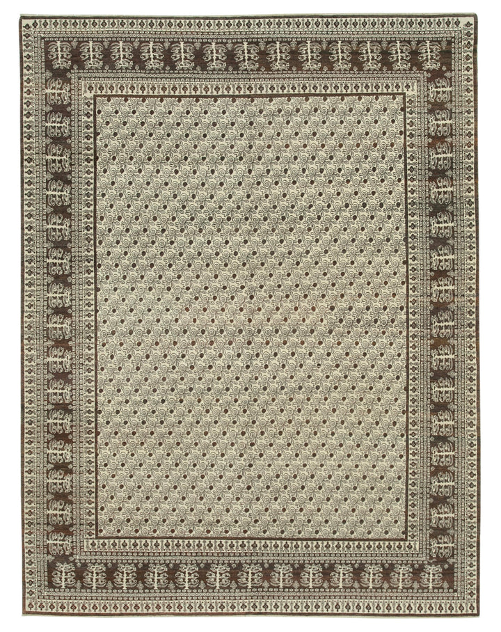 8x10 Hand-Knotted Wool Oushak Rug - 33381