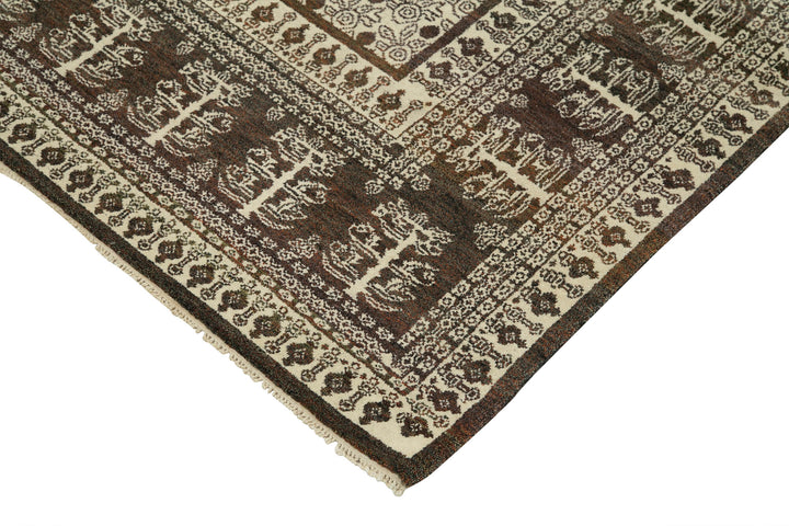 8x10 Hand-Knotted Wool Oushak Rug - 33381