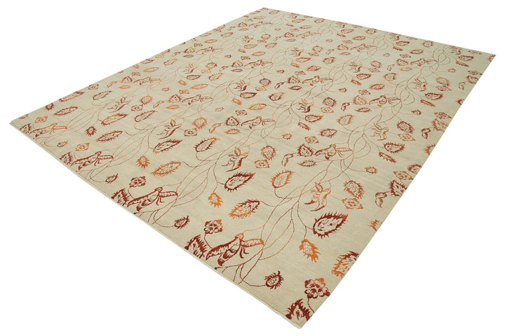 8x10 Beige Oushak Rug - 33382