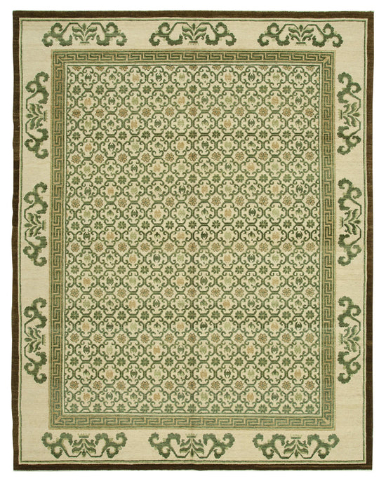 8x10 Beige Oushak Rug - 33390