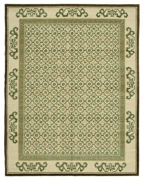 8x10 Beige Oushak Rug - 33390