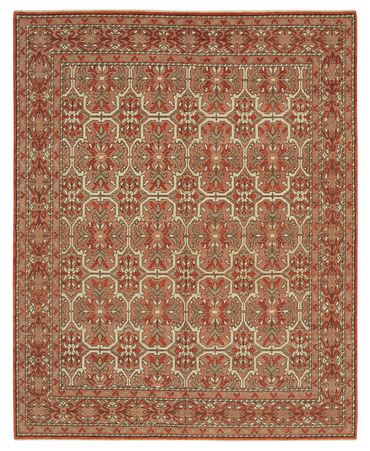 8x10 Red Oushak Rug - 33393