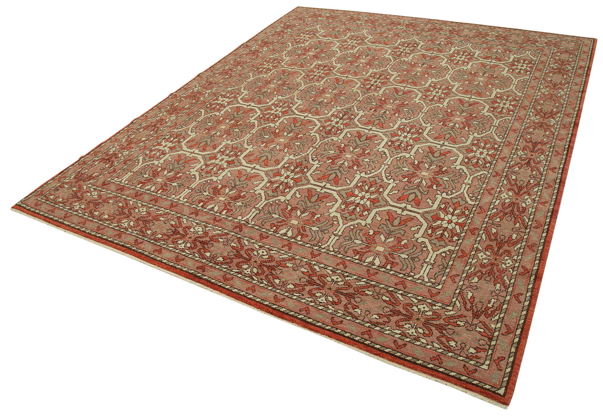 8x10 Red Oushak Rug - 33393