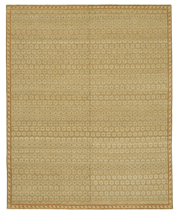 8x10 Beige Oushak Rug - 33399
