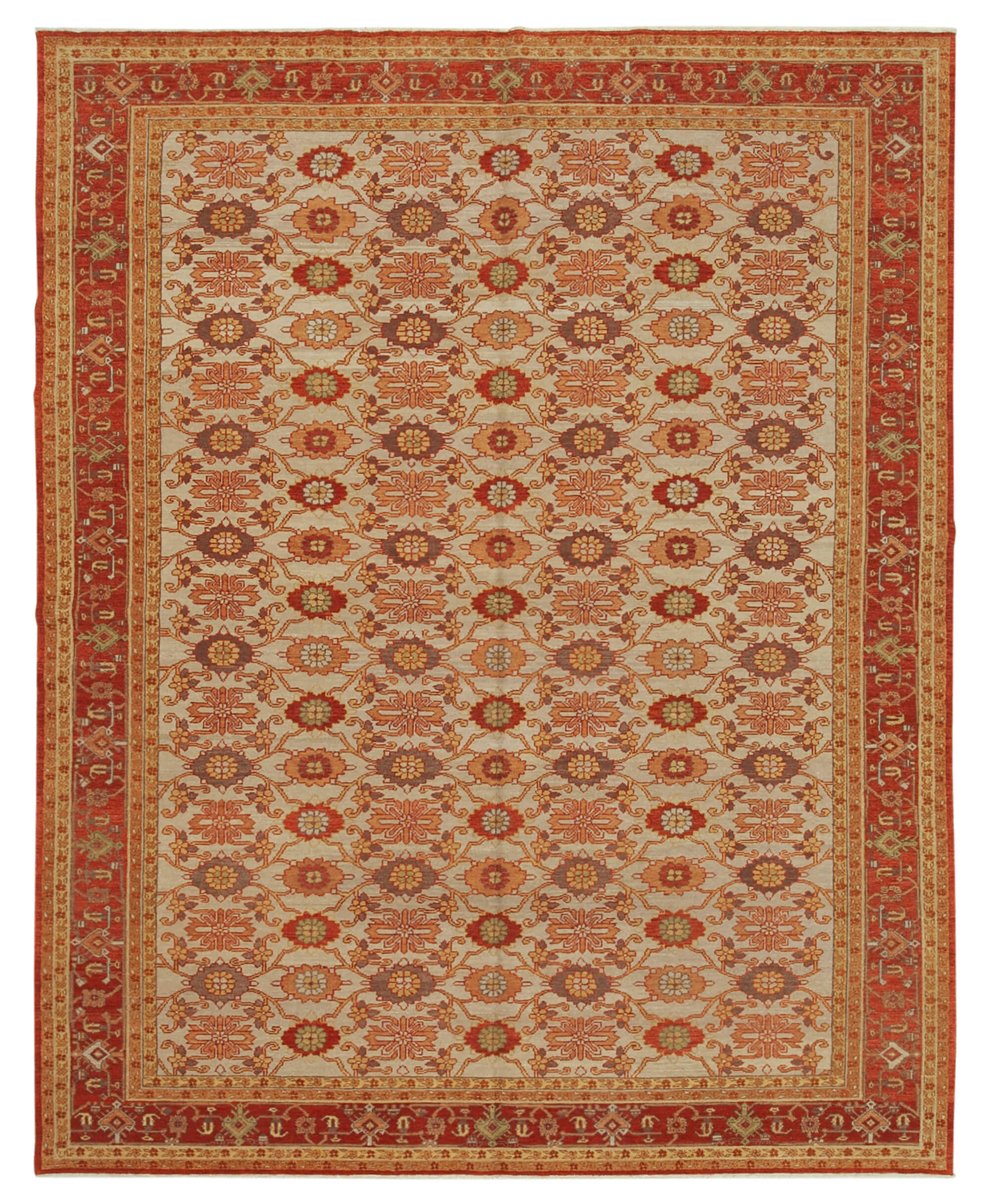 8x10 Red Oushak Rug - 33403