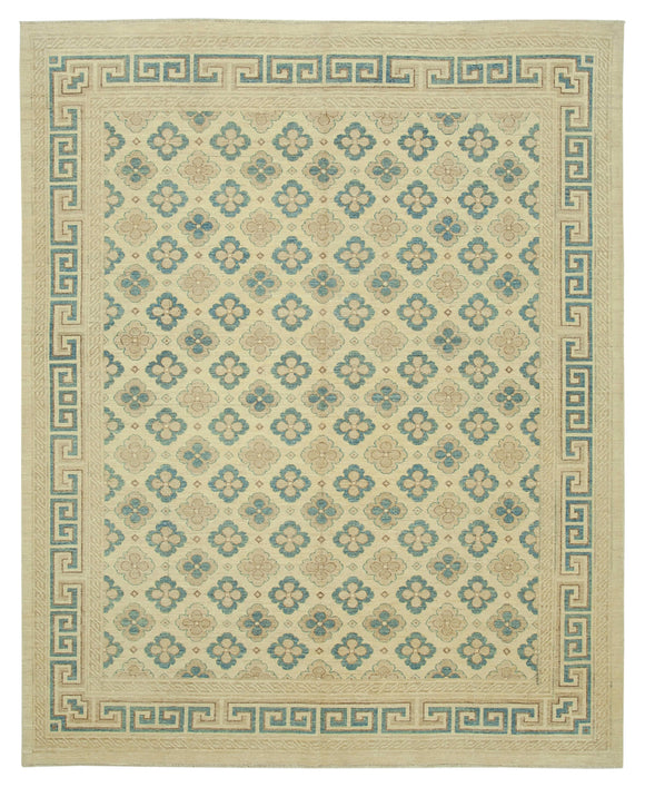 8x10 Beige Oushak Rug - 33409