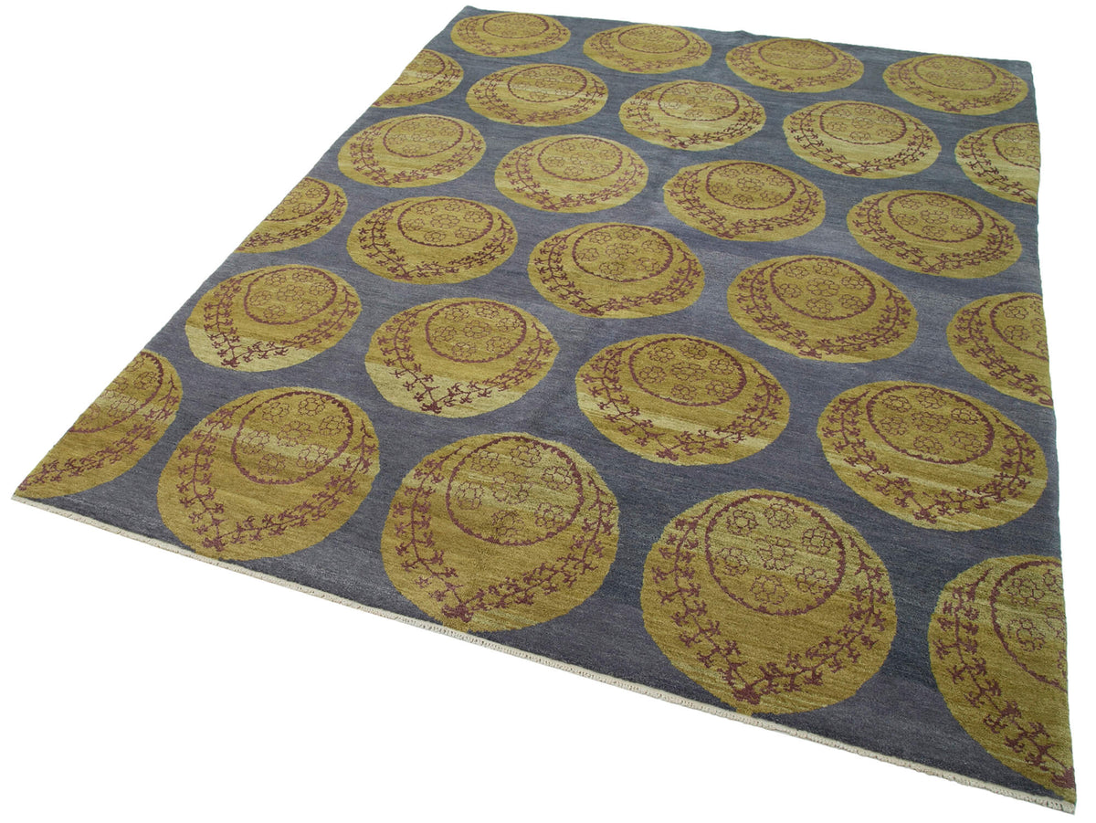 6x8 Blue Oushak Rug - 33425