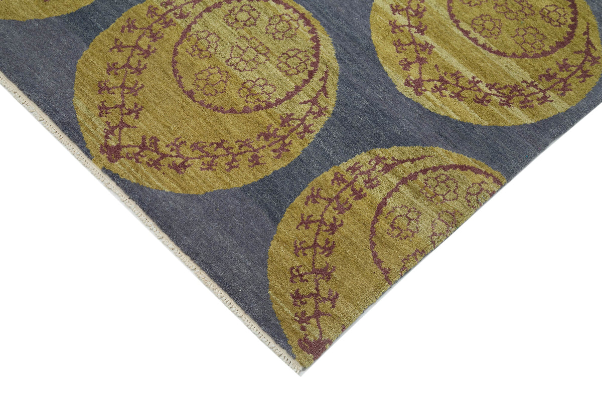 6x8 Blue Oushak Rug - 33425