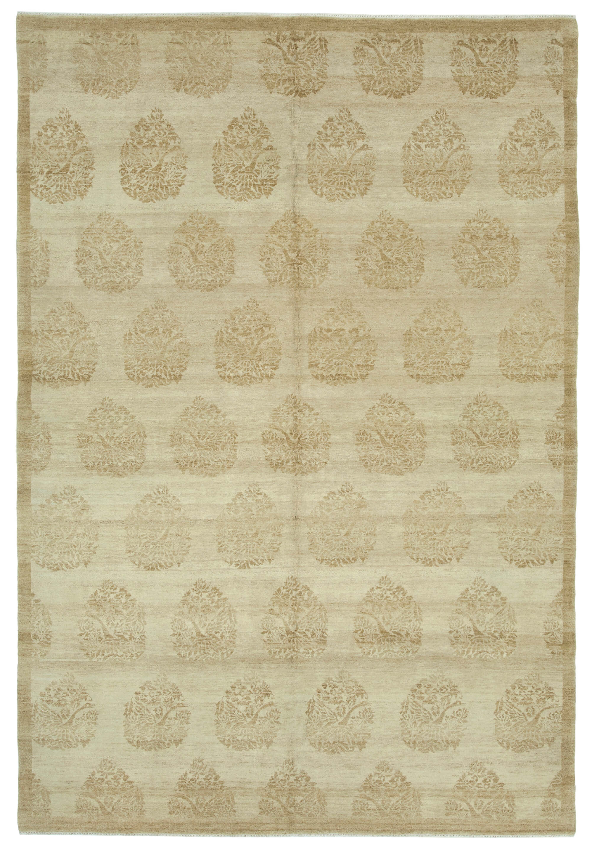 6x9 Beige Oushak Rug - 33427