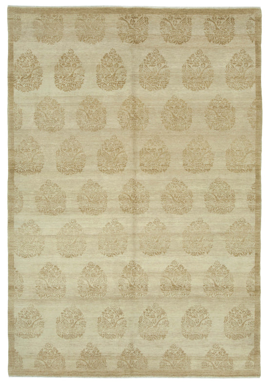 6x9 Beige Oushak Rug - 33427