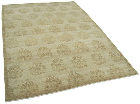 6x9 Beige Oushak Rug - 33427