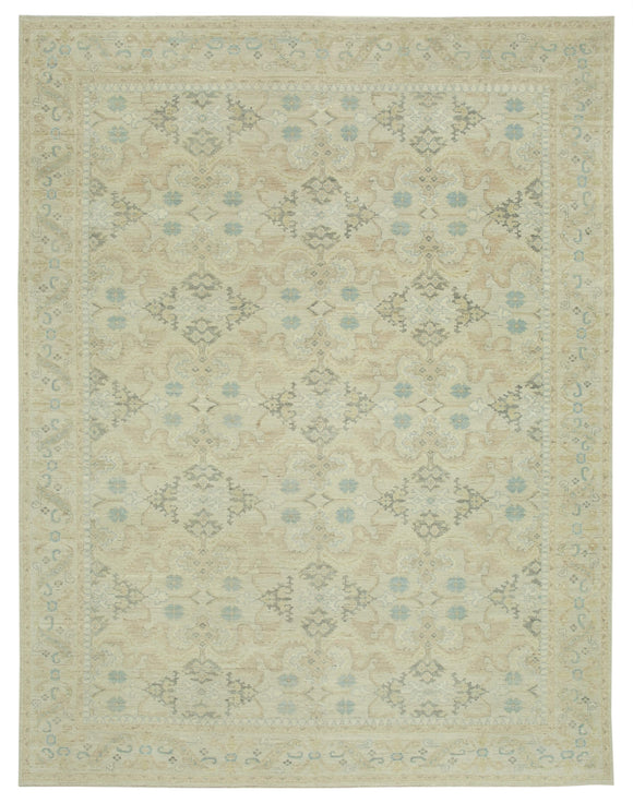9x12 Beige Oushak Rug - 33440