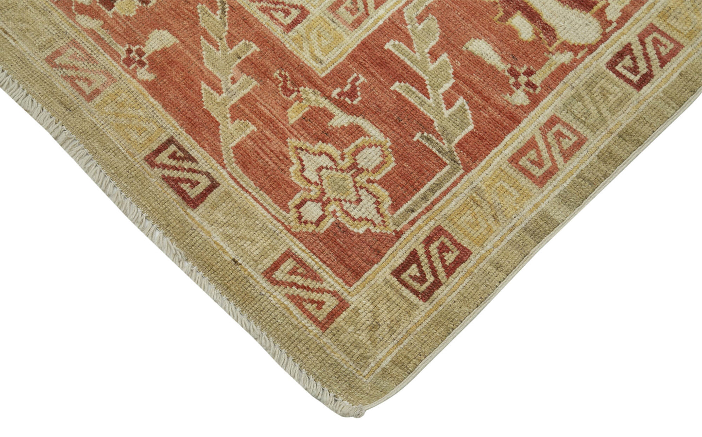 9x12 Hand-Knotted Wool Oushak Rug - 33447