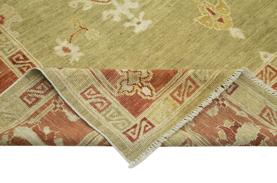9x12 Hand-Knotted Wool Oushak Rug - 33447