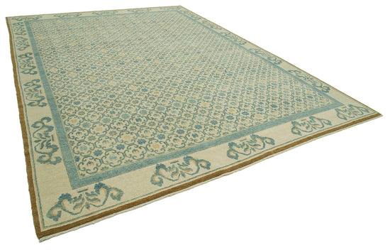 10x14 Blue Oushak Rug - 33455