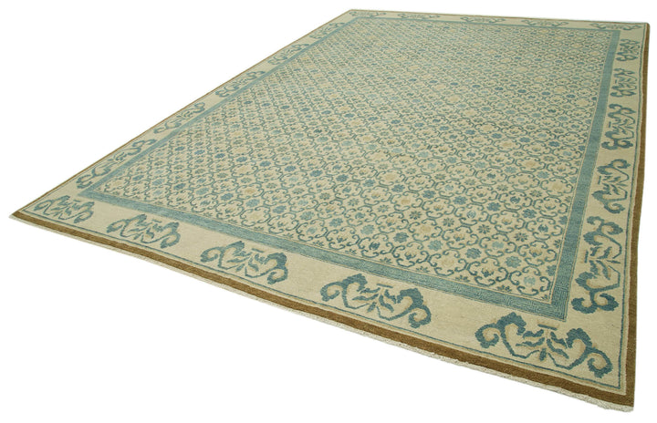 10x14 Blue Oushak Rug - 33455
