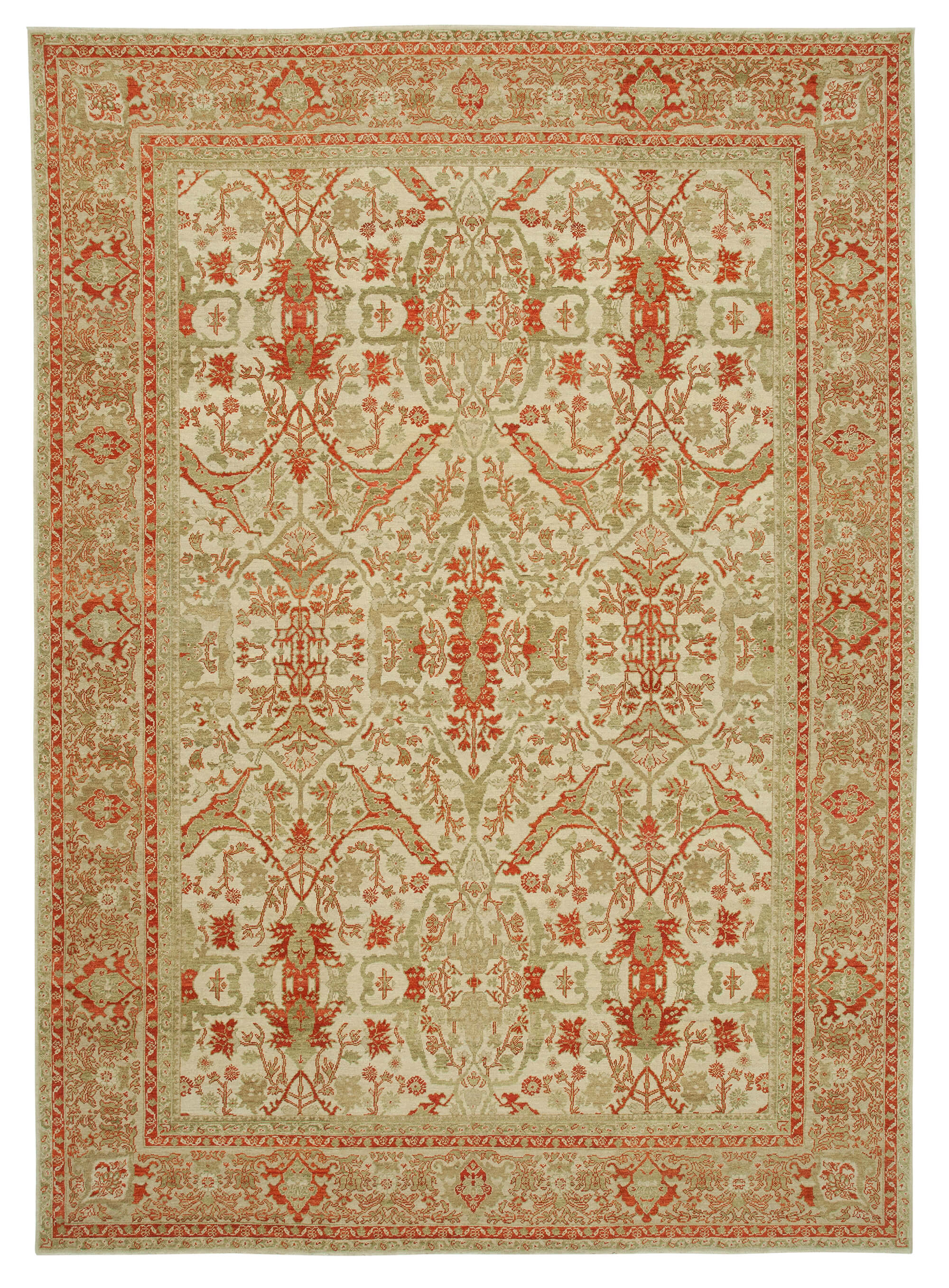10x14 Beige Oushak Rug - 33457