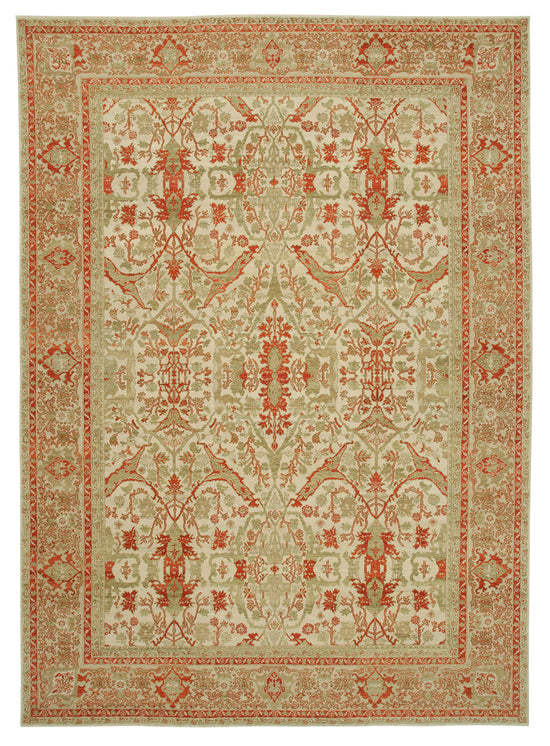 10x14 Beige Oushak Rug - 33457