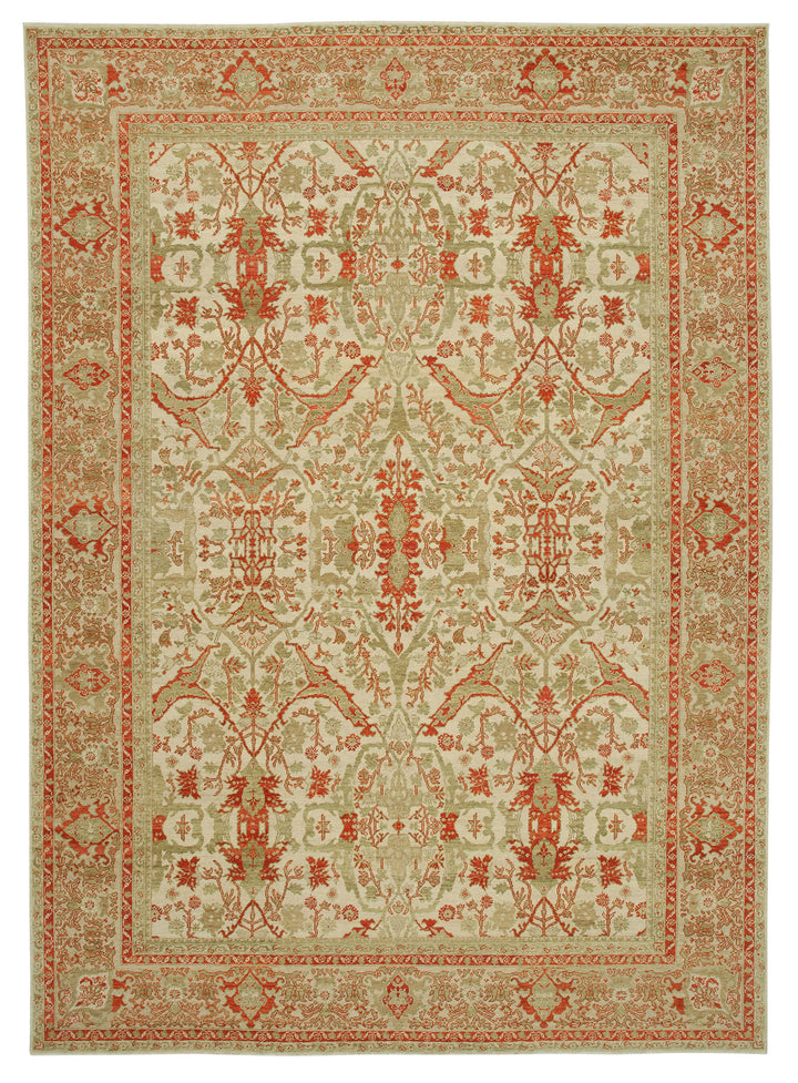 10x14 Beige Oushak Rug - 33457