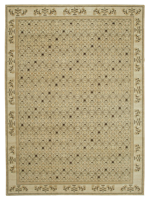 10x14 Beige Oushak Rug - 33460