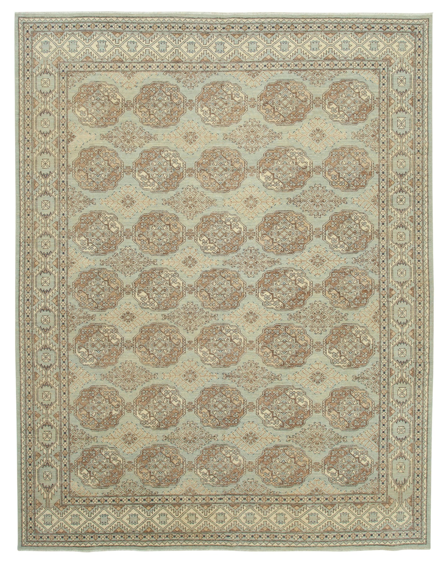 9x12 Hand-Knotted Oushak Rug - 33464