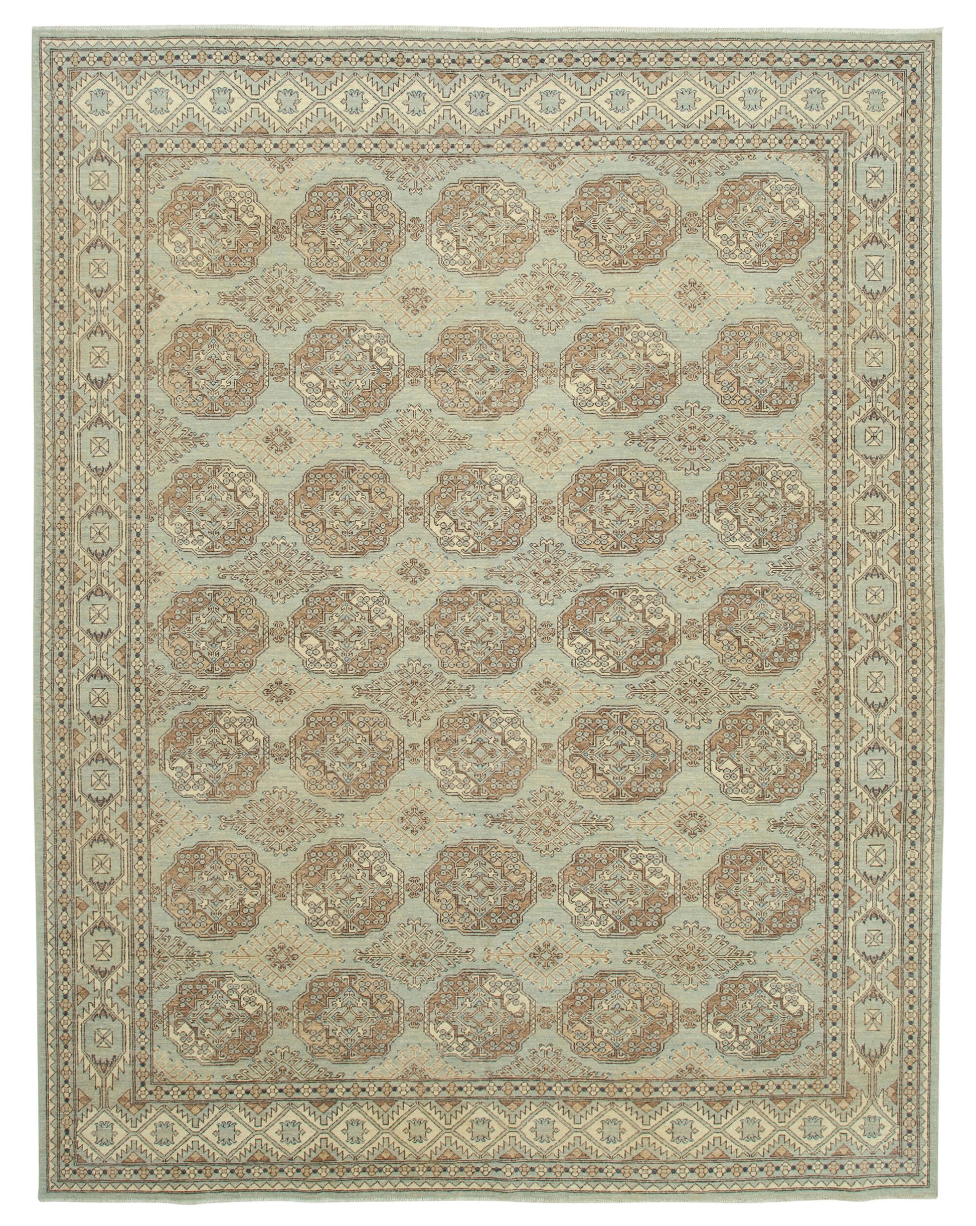 9x12 Hand-Knotted Oushak Rug - 33464