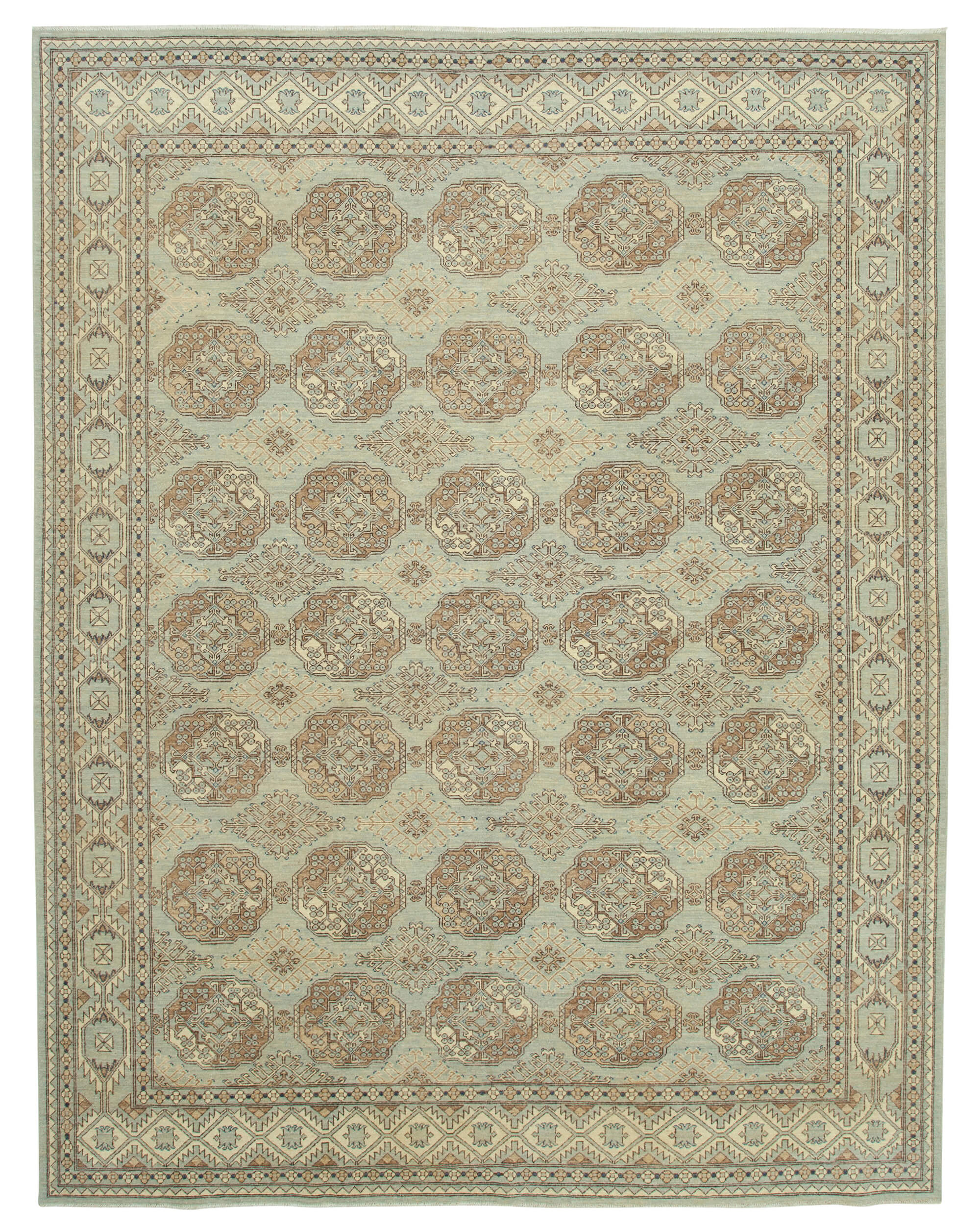 9x12 Hand-Knotted Oushak Rug - 33464