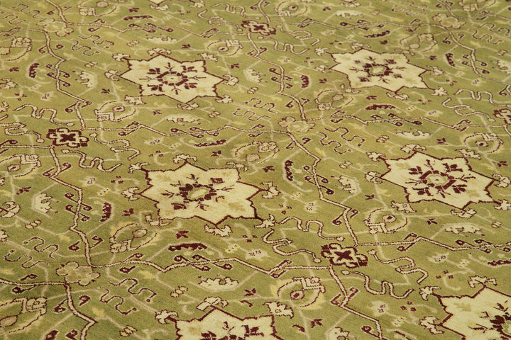 9x12 Green Oushak Rug - 33489