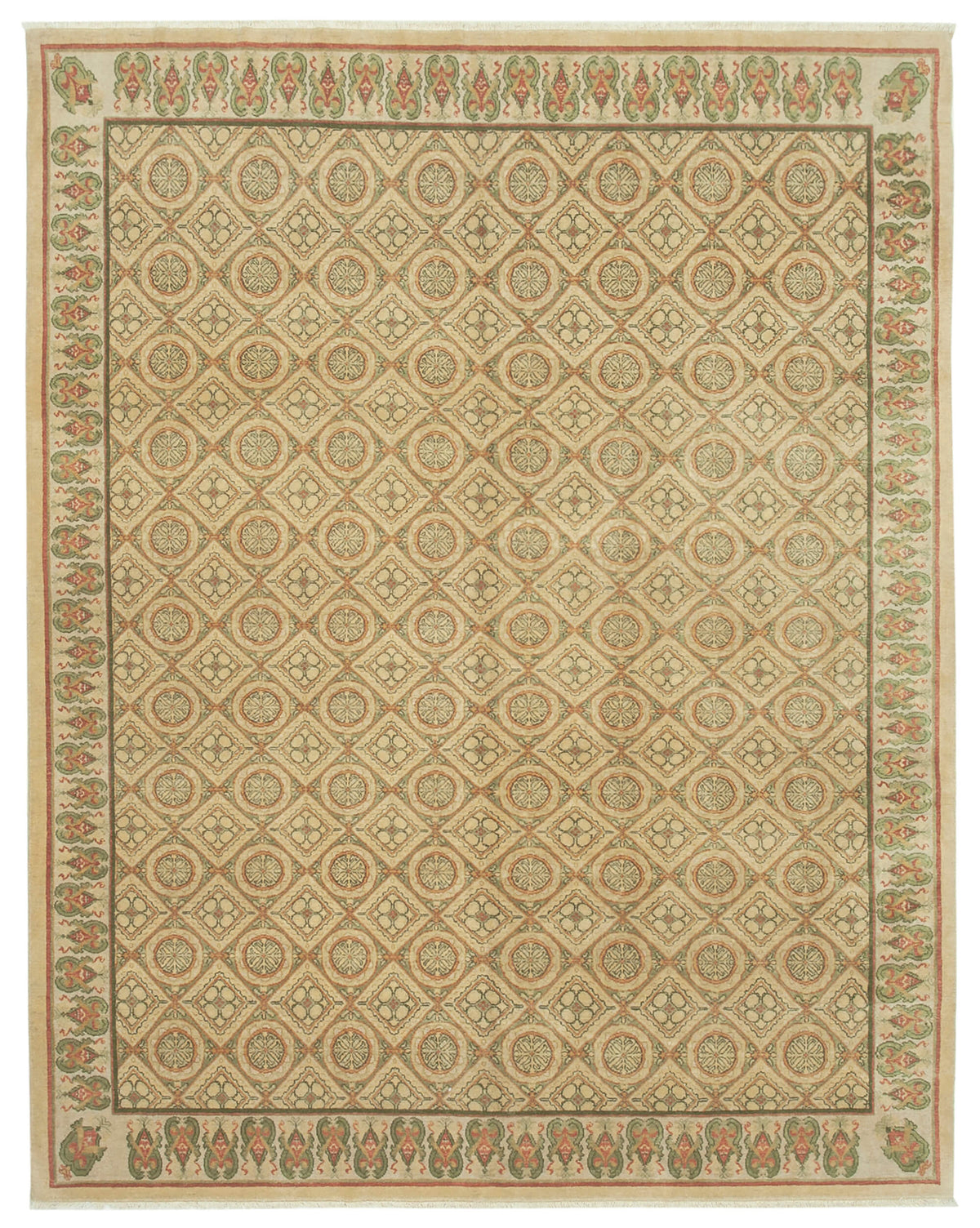 8x10 Beige Oushak Rug - 33496