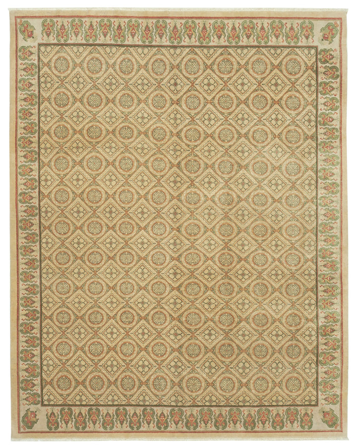 8x10 Beige Oushak Rug - 33496
