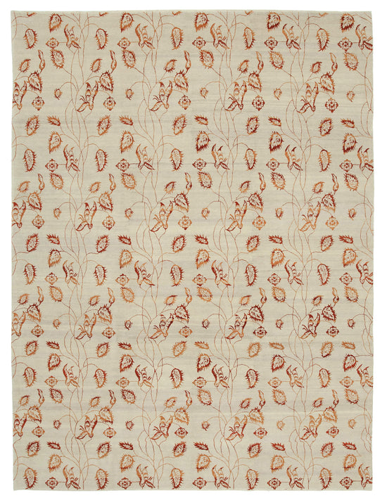 9x12 Beige Oushak Rug - 33500