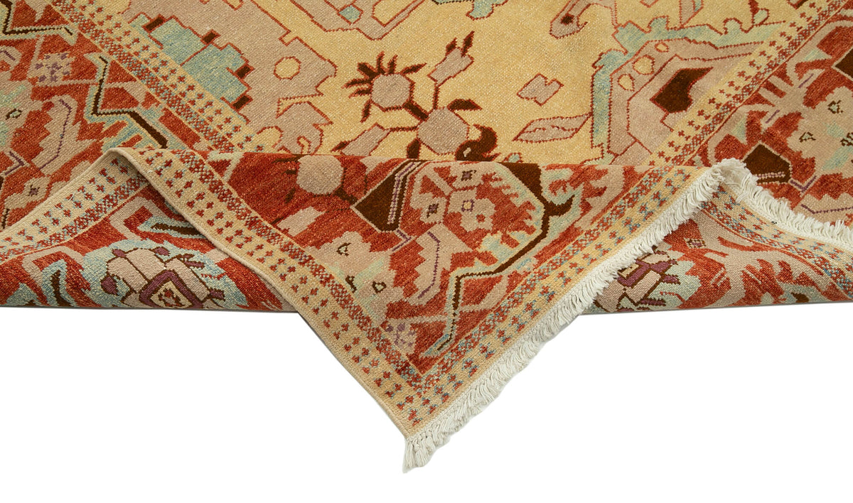 9x11 Beige Oushak Rug - 33502