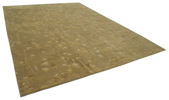 10x13 Green Oushak Rug - 33513