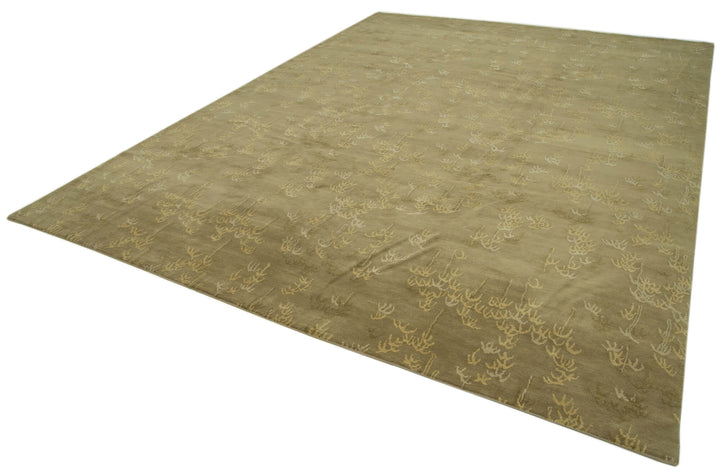 10x13 Green Oushak Rug - 33513